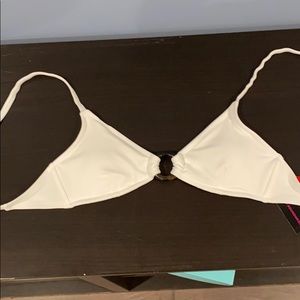 white bikini top